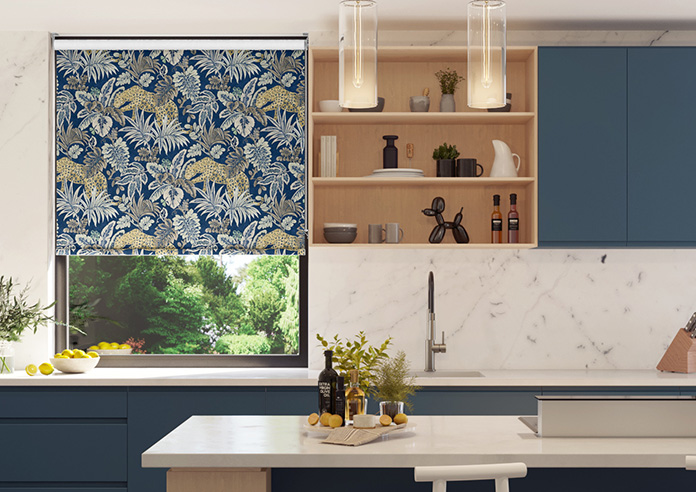 Leopard, Lapis  - Roller Blind - Image 3